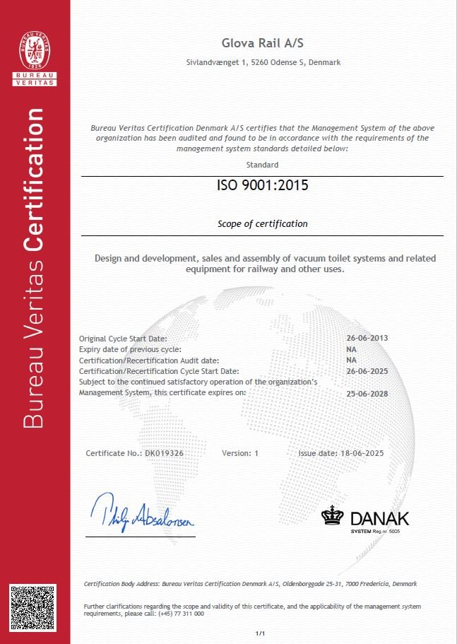 ISO9001 certifikat 